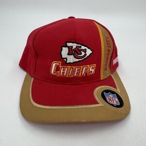 Vintage Kansas City Chiefs Cap‎ Hat Hook And Loop Puma Arrow Head New